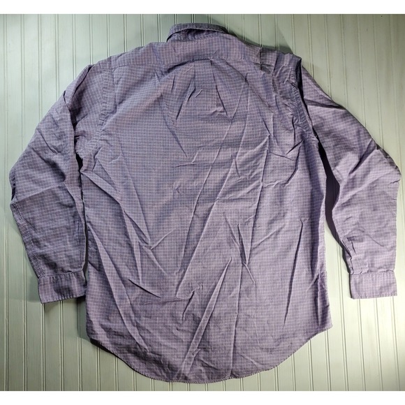Ralph Lauren Polo Men's Yarmouth Button Down Purple Check Dress Shirt 15.5 34/35 - Picture 8 of 9
